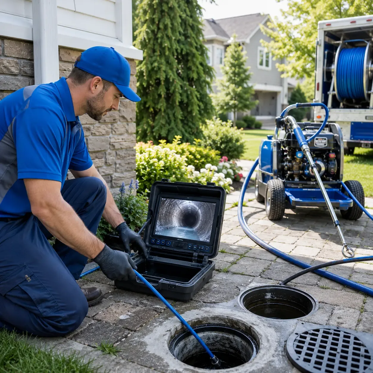 Outdoor drain cleaning professionals serving Mapleville, RI