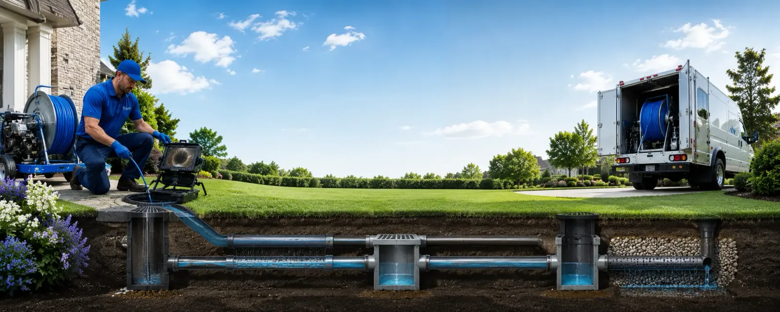 Outdoor drain cleaning information for Mapleville, RI
